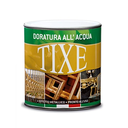 TIXE Doratura per Interni all'Acqua – Vernice Dorata per Decorazioni e Finiture Eleganti, Multicolore, Riccopallido, 125 Ml