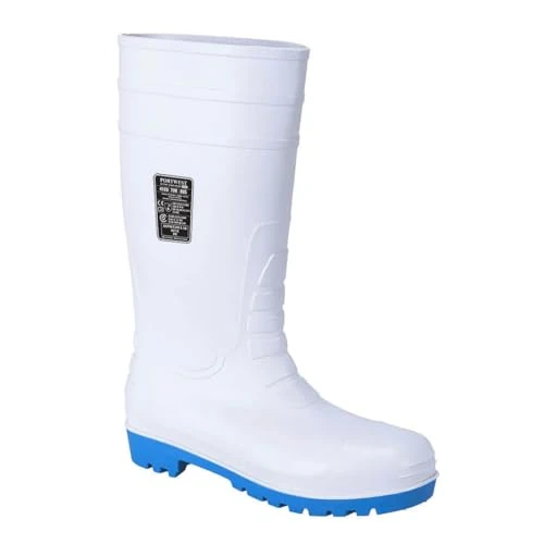 Portwest FW95WHR45 Stivale Total Safety Wellington S5, Bianco, 45