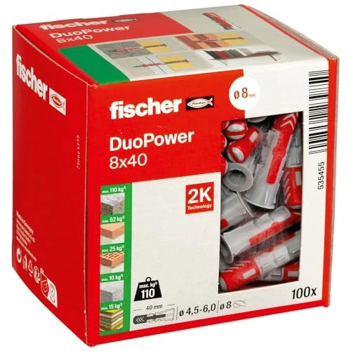 Offerta a tempo: Fischer - Tasselli Duopower, 535455 - 0.00% da 15.59 € a 15.59 €