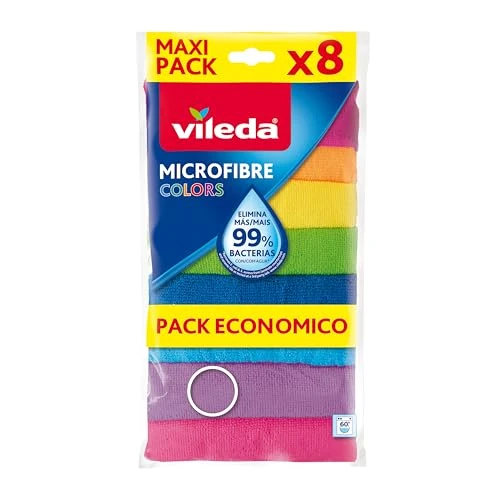 Begrenztes Angebot: Vileda Mikrofasertücher Colors, Allzwecktücher Multipack aus Mikrofasern, 30 x 30 cm, Mehrfarbig zur Unterscheidung der Anwendungsbereiche, 8+1 gratis von 9.11 EUR auf 9.11 EUR (Rabatt 0%)