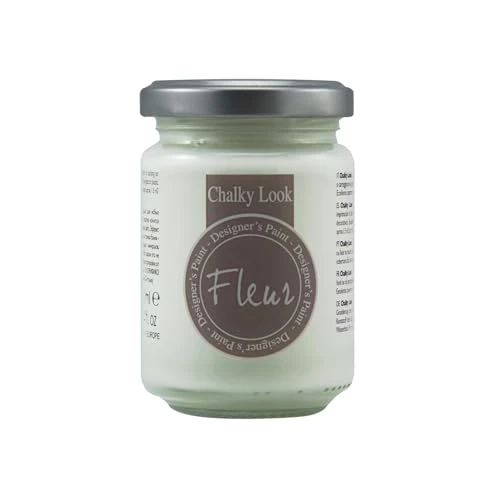 Offerta a tempo: FLEUR DESIGNER'S PAINT | Pittura ad Acqua, Effetto Gesso Naturale, Extra Opaca, Fleur Chalky F01, Colore Titanium White, Made in Italy, Formato da 130 ml - 0.00% da 9.99 € a 9.99 €