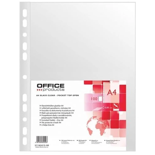Oferta limitada: Fundas perforadas para productos de oficina PP A4 Cristal 50 micras 100 piezas/Archivo de documentos/tipo-cristalino/Kind-Standard/Material-PP/Color-Transparente/Formato-A4/Grosor (mm)-50 de 6.20 € a 6.20 € (ahorro 0.00%)
