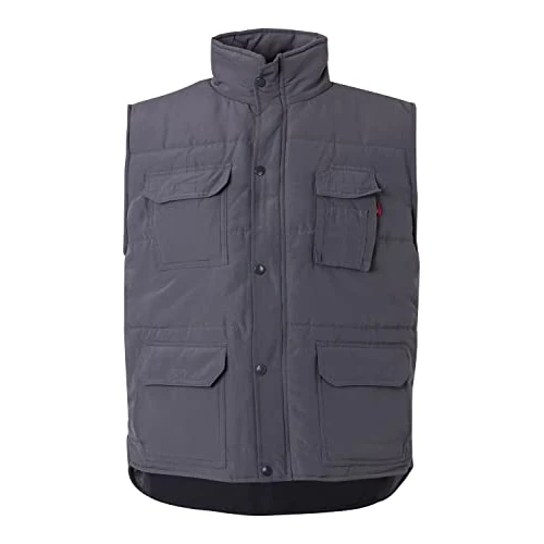 Offerta a tempo: Velilla Serie 108 - Gilet multitasche trapuntato (Taglie S) colore grigio - 0.00% da 32.54 € a 32.54 €