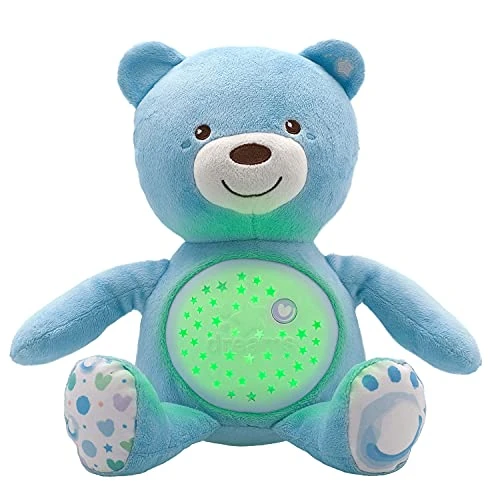 Oferta ograniczona: Chicco First Dreams Miś z Projektorem, z Lampką Nocną dla Dzieci, Efektami Świetlnymi i Relaksującymi Melodiami, Niebieska - Zabawki dla Niemowląt 0 m + z 99.99 EUR na 99.99 EUR (znizka 0%)