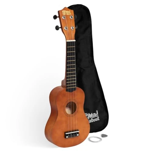 Oferta limitada: Tiger Mad About SU8-NT SU8 Ukelele soprano en color natural, con estuche, púa y cuerdas de repuesto, óptimo para escuelas y principiantes de 28.99 € a 24.99 € (ahorro 14%)
