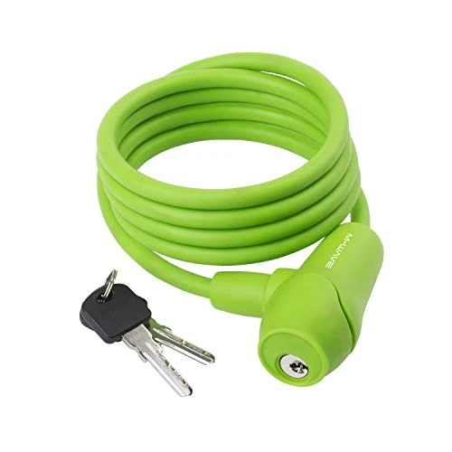 Offerta a tempo: Automatic Silicone Spiral Cable Lock M-Wave, 1500 X 8 Mm, Green, On Card - 38% da 16.63 € a 10.23 €