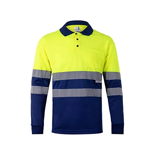 Offerta a tempo: Velilla 175 - Polo bicolore alta visibilità, manica lunga (Taglie M) colore blu e Giallo fluo - 0.00% da 13.01 € a 13.01 €
