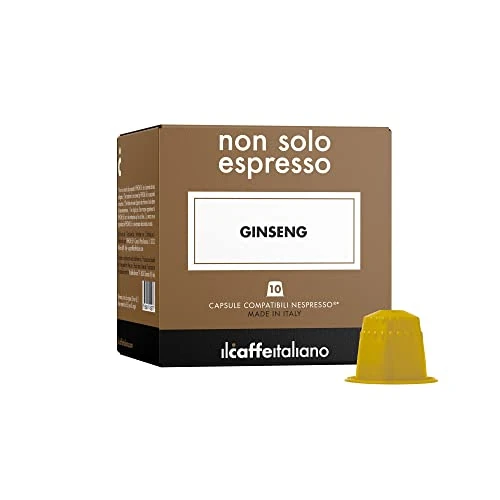Offre limitée : Il Caffè Italiano Capsules Compatibles Nespresso Ginseng 80pcs | au Goût Distinct et Stimulant | Made in Italy | Frhome de 21.00 € à 16.99 € (19% de remise)