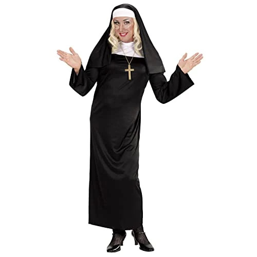 Oferta limitada: W WIDMANN MILANO Party Fashion - Disfraz de monja, monja, clériga, disfraz de iglesia, carnaval de 18.99 € a 17.86 € (ahorro 6%)