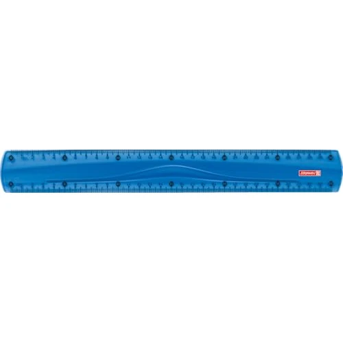 Brunnen Colour Code Règle pour gaucher et droitier, 15 cm, plusieurs couleurs disponibles 30 cm blau/azur