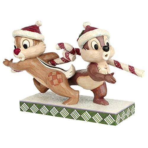 Offerta a tempo: Enesco Disney Tradition By Jim Shore Cip e Ciop Canna da Zucchero, PVC, Multicolore, 8x9x12 cm - 24% da 62.95 € a 48.12 €