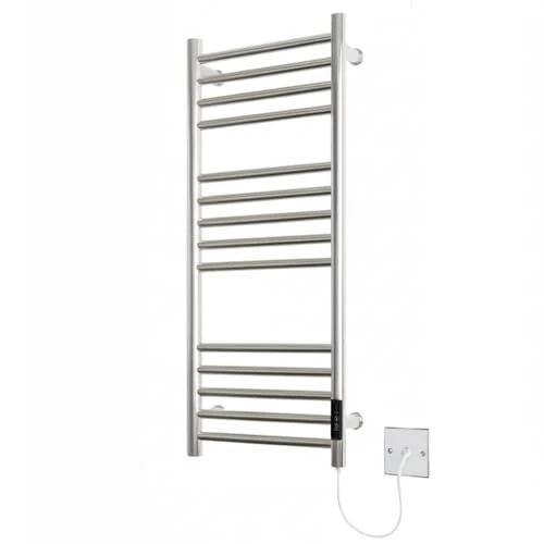 Offerta a tempo: Greened House scaldasalviette elettrico bagno in Acciaio Inossidabile, Finitura a Specchio, Serie Siena, Montaggio a Parete, A720mm x L300mm - 0.00% da 118.90 € a 118.90 €