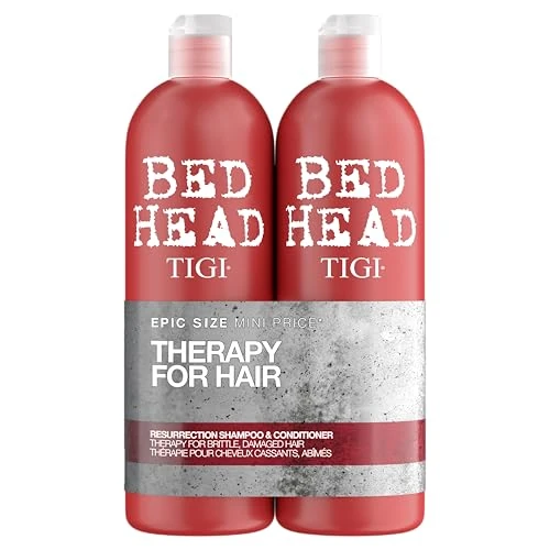Limitiertes Angebot: Bed Head by TIGI | Resurrection Shampoo und Conditioner Set | Haarpflege für sprödes und strapaziertes Haar | Kraftvolle, regenerierende Pflegeformel | 2 x 750 ml von 29.95 EUR auf 17.99 EUR (Spare 40%)