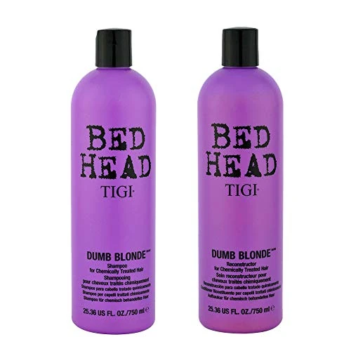 Offerta a tempo: Bed Head by TIGI Dumb Blonde Shampoo e Balsamo per Capelli Colorati e Biondi Naturali, 2x750 ml - 33% da 32.50 € a 21.93 €