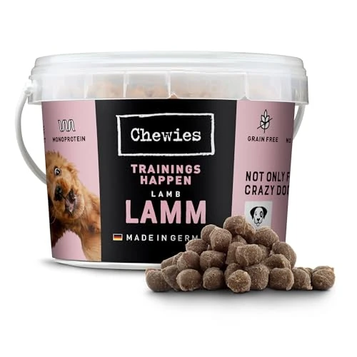 Chewies Addestramento Agnello – Monoprotein Snack per cani – 300 g – Senza cereali e senza zucchero – Morbido dolcetti per addestramento del cane – ipoallergenici