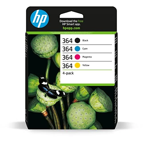 Offre limitée : HP 364 Pack de 4 Cartouches d'Encre Cyan, Magenta, Jaune et Noire Authentiques (N9J73AE) de 65.82 EUR à 59.90 EUR (remise 9%)
