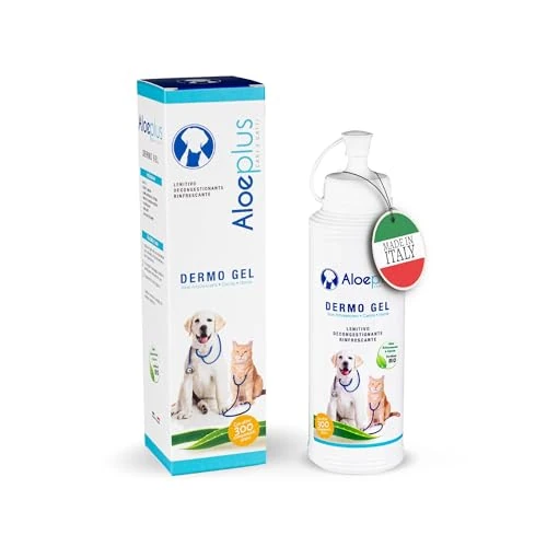 Offre limitée : ALOEPLUS Chiens Dermo Gel 200ml - Apaisant et Décongestionnant pour Peau Sensible, avec Aloe Arborescens Bio Contre Démangeaisons, Irritations, Piqûres d'Insectes et Douleurs, 100% Naturels de 18.90 € à 18.90 € (0.00% de remise)
