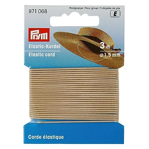 Prym - Prym beige (1,5 mm, 3m) Cord elastico - 1 unità