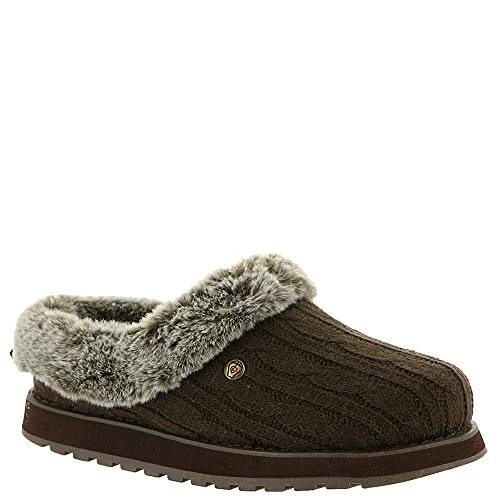 Skechers Keepsakes - Ice Angel, Zapatillas de estar por casa Mujer, Marrón(Chocolate), 41 EU