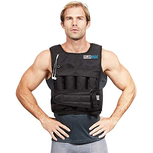 Tijdelijke aanbieding: RUNmax rf20nop Run Fast 12LB-140LBS Gewogen Vest (zonder schoudervullingen, 20 lbs), Zwart van 28.71 € naar 28.71 € (0.00% korting)