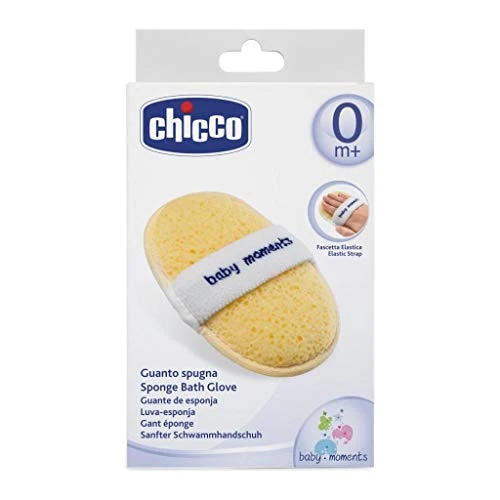 CHICCO 00007866000000 suave esponja Guante, Amarillo
