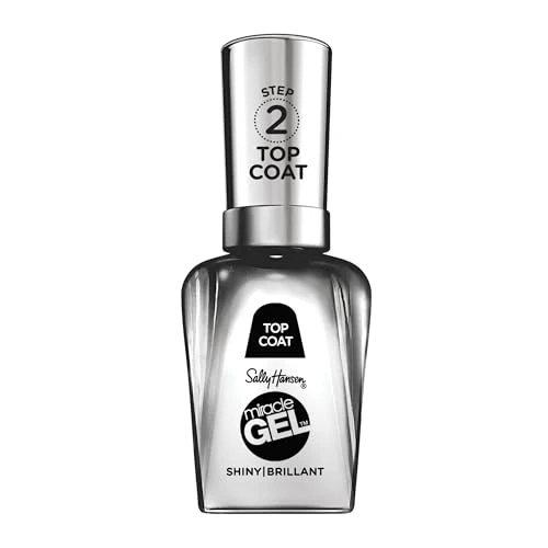 Offerta a tempo: Sally Hansen Smalto Unghie Miracle Gel, Smalto Gel Senza Lampada UV, Effetto Manicure Professionale, 101 Top Coat - 63% da 11.50 € a 4.20 €