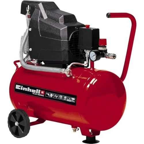 Limitiertes Angebot: Einhell Kompressor TC-AC 190/24/8 (1500 W., max. 8 bar, 24 l-Tank, 165 l/min Ansaugleistung, Motordrehzahl 2850 min^-1, Druckminderer, Manometer, Ölschmierung) von 99.95 EUR auf 99.95 EUR (Spare 0%)