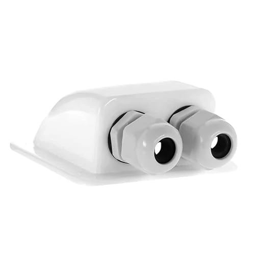 Offre limitée : Offgridtec 006420 Passe-toit 2 entrées pour camping-car, caravane et bateau Passe-câble en ABS Blanc 1 pièce, Voiture de 7.49 € à 6.47 € (14% de remise)