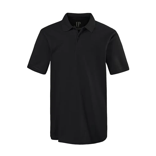 JP 1880 Hommes Grandes Tailles L-8XL Polo Manches Courtes en Coton Noir L 702560 10-L