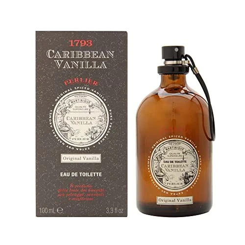 Perlier, Caribbean Vanilla" Line - Eau De Toilette - the scent of Caribbean Vanilla - 100ml Glass Bottle