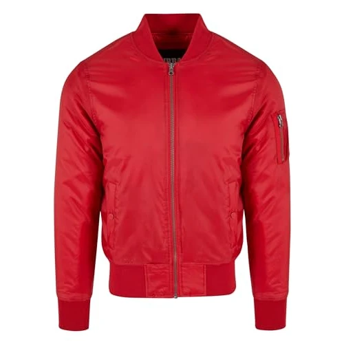 Limited-time offer: Urban Classics Men's Basic Bomber Jacket, Red (Fire Red 697), S from 50.30 GBP to 50.30 GBP (save 0%)
