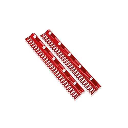 Offerta a tempo: Leifheit 81534 Supporto per Capi, 2 Pezzi, Rosso, 7.5 x 2 x 39 cm, 2 unità - 0% da 5.49 € a 5.49 €
