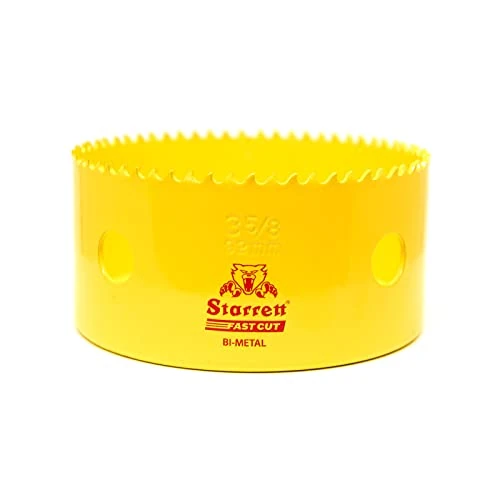 Zeitlich begrenztes Angebot: Starrett HSS Bi-Metall-Lochsäge - FCH0358 schnell geschnittene extra Kobalt-Lochsäge - für rostfreies Blech Holz Kunststoff verschiedene Materialien - 92mm von 21.11 € auf 21.11 € (0.00% Rabatt)