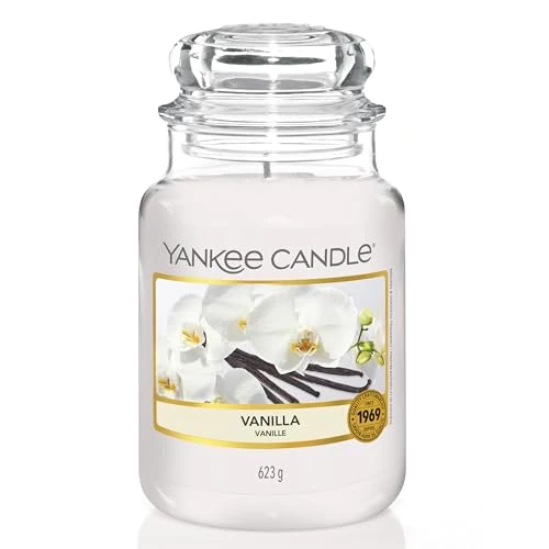 Yankee Candle-geurkaars | Vanilla Large Jar | Brandduur: tot wel 150 uur