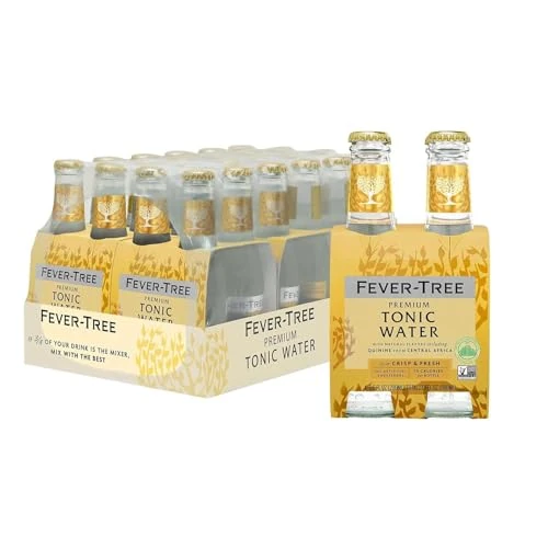Offerta a tempo: FEVER-TREE Premium Indian Tonic Water con Aromi Naturali, Essenza di Arancia Amara, Chinino, Acqua Tonica di Fonte ad alta Carbonatazione, 4x 200ml, 24 pezzi - 9% da 28.14 € a 25.74 €