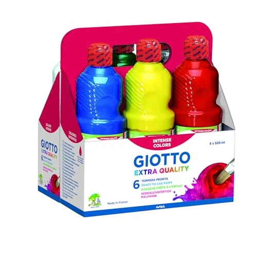 Giotto 533200-6 Bottles 500 ml Paint