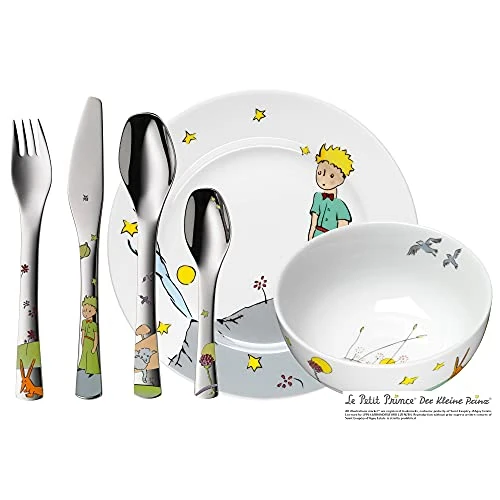 Limited-time offer: WMF Children Crockery-Set 6-Pieces The Kleine Prince Cromargan 18/10 Stainless Steel Brushed Suitable from 3 Years Multi-colour from $79.99 to $79.99 (save 0.00%)