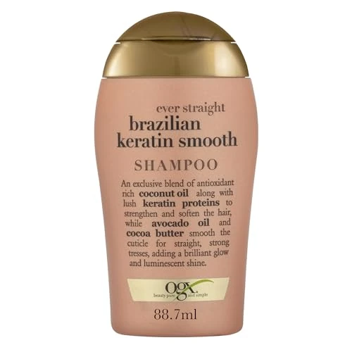 Limited-time offer: OGX Ever Straightening + Brazilian Keratin Smooth Travel Size Shampoo 88.7 ml from 7.30 £ to 7.30 £ (save 0.00%)