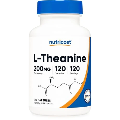 Offerta a tempo: Nutricost L-Teanina 200mg, 120 Capsule, Doppia Potenza - Senza OGM, Senza Glutine - 62% da 33.81 € a 12.95 €