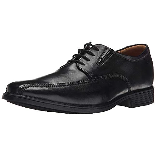 Offre limitée : Clarks Tilden Walk Tissu Oxford Homme, Black Leather Noir 1, 42 EU de 89.95 € à 89.95 € (0.00% de remise)