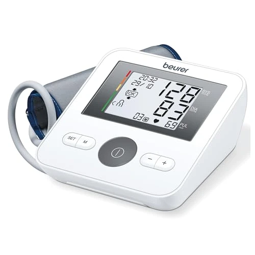 Beperkte aanbieding: Beurer BM 27 bovenarm bloeddrukmeter met manchetpositiecontrole, klinisch gevalideerd, manchet voor 22-42 cm, risico-indicator, aritmie-detectie, gegevensoverdracht naar Apple Health en co. van 24.99 EUR naar 24.99 EUR (besparing 0%)