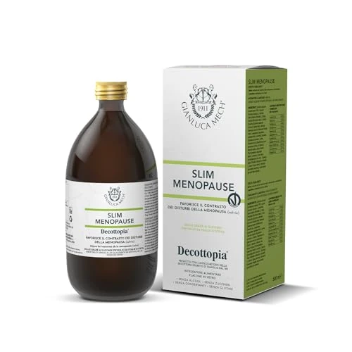 Gianluca Mech - Slim Menopause, Suplemento Menopausia Keto de 500 ml, Ayuda a Regular la Sudoración, con Rodiola y Salvia, Vegano