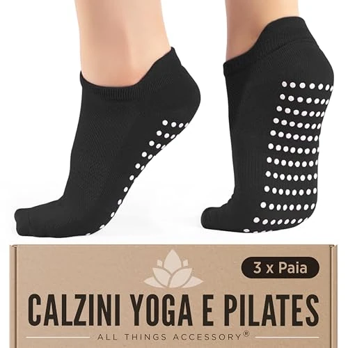 Limited-time offer: 3 Pairs Pilates Grip Socks for Women, Non Slip Yoga Socks, UK 4-8 from 14.99 £ to 11.99 £ (save 20%)