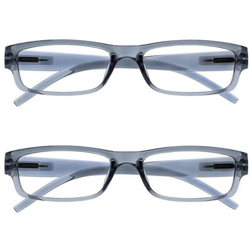 Oferta limitada: OPULIZE Ace Gafas De Lectura Gris Ligero Cómodo Lectores Valor Pack 2 Hombres Mujeres RR32-7 +3,00 de 7.50 € a 7.50 € (ahorro 0.00%)