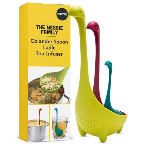 Offre limitee: OTOTO Nessie louche dinosaure - infuseur à thé, louche à soupe et passoire - accessoires de cuisine, cadeaux de cuisine, gadgets de cuisine amusants de 27.95 EUR a 21.95 EUR (economie 21%)