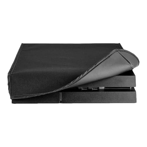 Offerta a tempo: eXtremeRate Cover Console Copertura Antipolvere per ps4 Protezione Protettiva Coperchio Impermeabile Orizzontale per ps4 Console(Nero) - 32% da 20.99 € a 14.32 €