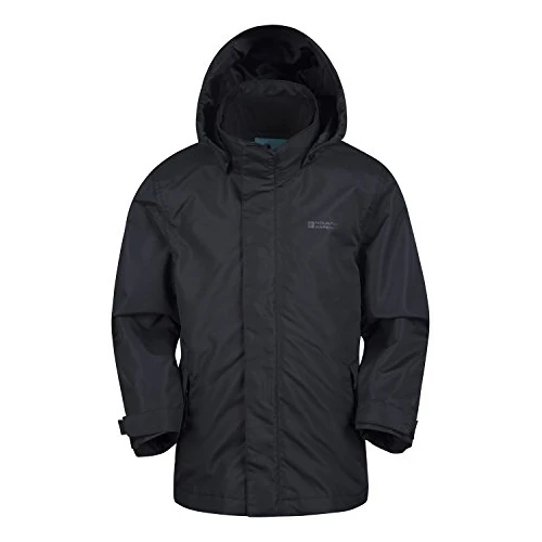 Offre limitée : Mountain Warehouse Fell Imperméable Enfant 3 En 1 - Veste Chaude Garçon, Polaire Intérieure Détachable Et Capuche Pliable, Veste Légère De Mi-Saison Pour Fille Noir 7-8 ANS de 206.00 € à 206.00 € (0.00% de remise)