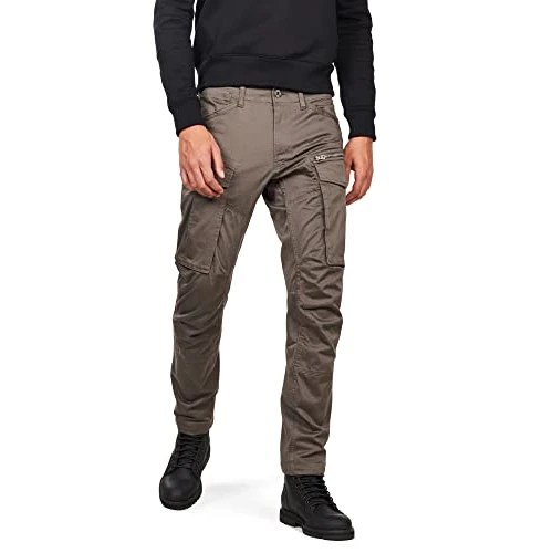 G-STAR Rovic Zip 3D Regular Tapered Pants, Pantaloni, Uomo, Marrone (GS Grey D02190-5126-1260), 30W / 32L