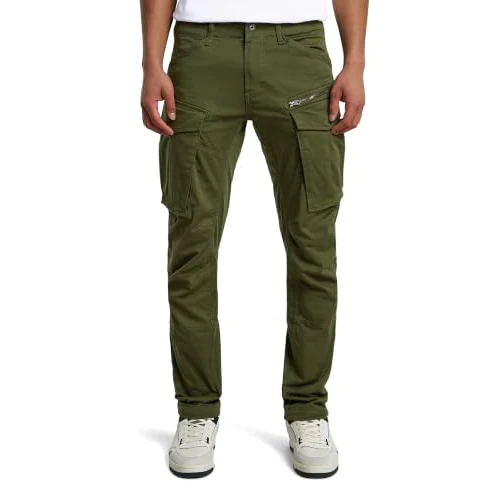 Limited-time offer: G-STAR Men's Rovic Zip 3D Regular Tapered Pants, Green (dk Bronze Green D02190-5126-6059), 33W / 30L from 110.00 £ to 39.10 £ (save 64%)