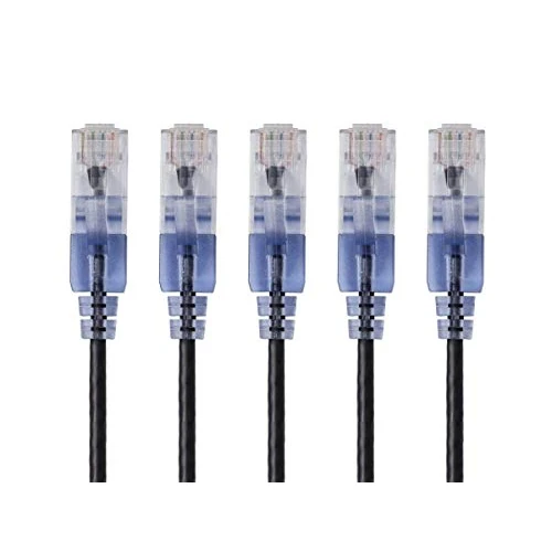 Tijdelijke aanbieding: Monoprice Cat6A Ethernet-patchkabel - 5 voet - zwart | Netwerk internetkabel - RJ45, 550Mhz, UTP, puur blote koperdraad, 10G, 30AWG, 5-pack - SlimRun-serie van 15.05 € naar 15.05 € (0.00% korting)